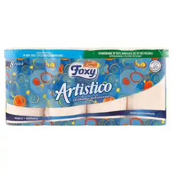 Auchan Foxy Artistico Papier toaletowy 8 rolek oferta