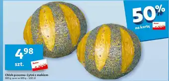 Auchan Chleb pszenno-żytni z makiem 500 g oferta