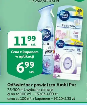 Auchan Odświeżacz powietrza lenor lavender scent 1 OPAK 2 SZT 7.5 ML oferta