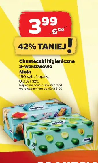 Netto Chusteczki higieniczne 2-warstwowe Mola oferta