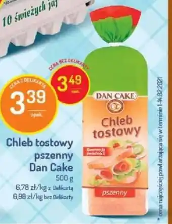 Delikatesy Centrum Chleb tostowy pszenny Dan Cake 500g oferta