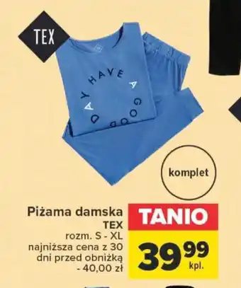 Carrefour Market Piżama damska TEX oferta