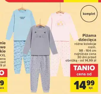 Carrefour Market Piżama dziecięca TEX oferta