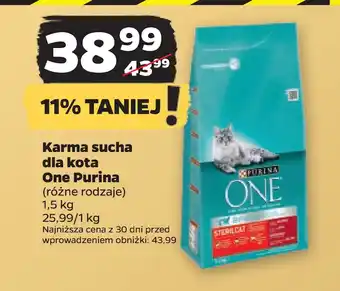 Netto Karma sucha dla kota One Purina oferta