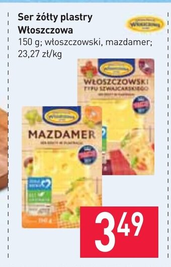 Stokrotka Ser żółty plastry Włoszczowa 150g oferta
