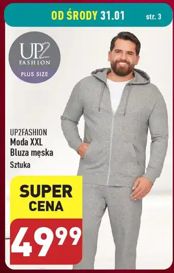 ALDI UP2FASHION Moda XXL Bluza męska oferta