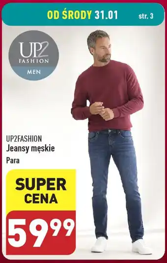 ALDI UP2FASHION Jeansy męskie oferta