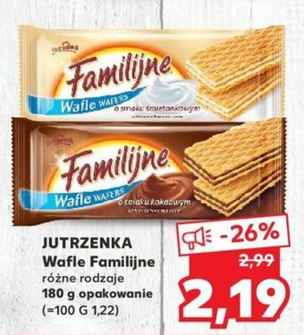 Kaufland Jutrzenka Wafle Familijne 180g oferta