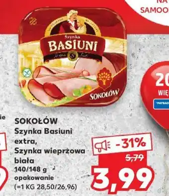 Kaufland Sokołów Szynka Basiuni 140-148g oferta