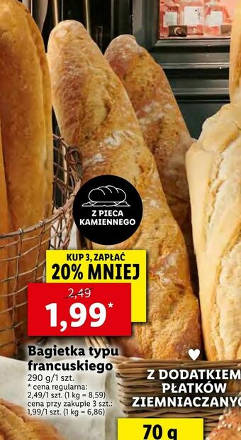 Lidl Bagietka typu francuskiego oferta