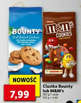 Lidl Ciastka Bounty lub M&M's oferta