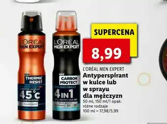 Lidl Antyperspirant w kulce lub w sprayu dla mężczyzn oferta