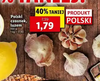 Lidl Polski czosnek, luzem oferta