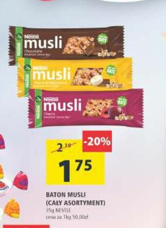 Arhelan Baton musli Nestle 35g oferta