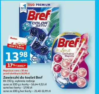 Auchan Zawieszki do toalet Bref 84 - 150 g oferta