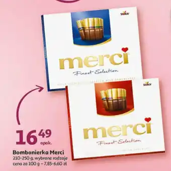 Auchan Bombonierka Merci 210-250 g oferta