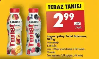 Biedronka Jogurt pitny Twist Bakoma, 370 g oferta