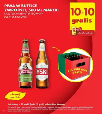 Biedronka PIWA W BUTELCE ZWROTNEJ, 500 ML MAREK oferta