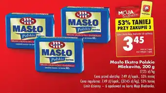 Biedronka Masło Ekstra Polskie Mlekovita, 200 g oferta