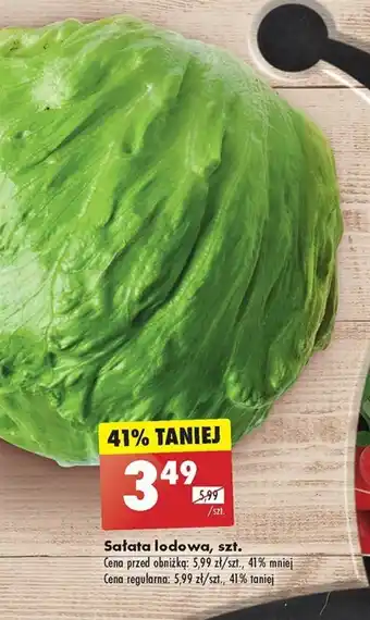Biedronka Sałata lodowa, szt. oferta