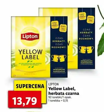 Lidl Yellow Label, herbata czarna oferta