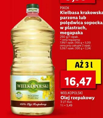 Lidl Olej rzepakowy oferta