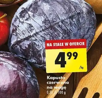 Biedronka Kapusta czerwona na wagę 1 kg oferta
