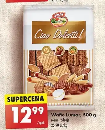 Biedronka Wafle Lumar, 500 g oferta