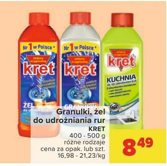 Carrefour Granulki, żel do udrożniania rur oferta