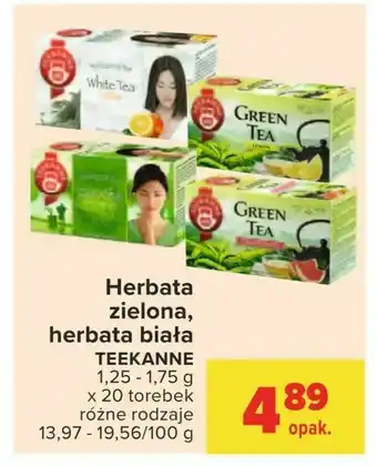 Carrefour Herbata zielona, herbata biała oferta