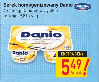 Stokrotka Serek homogenizowany Danio 4x140g oferta