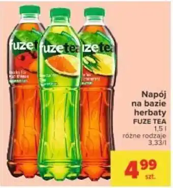 Carrefour Napój na bazie herbaty Fuze Tea 1,5l oferta