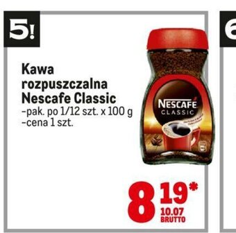Makro Kawa rozpuszczalna Nescafé Classic 100g oferta