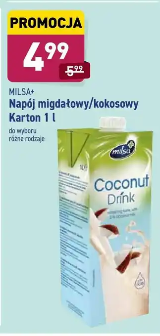 ALDI Napój migdałowy/kokosowy Karton 1 l oferta