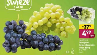 ALDI Winogrona bezpestkowe mix oferta