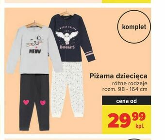 Carrefour Piżama dziecięca oferta