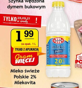 Gram Market Mleko świeże Polskie 2% Mlekovita 1l oferta