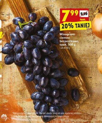 Biedronka Winogrono ciemne 500g oferta