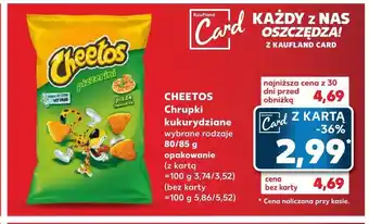 Kaufland Chrupki kukurydziane Cheetos oferta