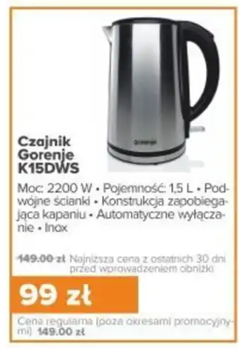 Max Elektro Czajnik Gorenje oferta