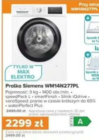 Max Elektro Pralka Siemens oferta