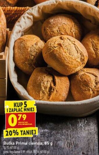 Biedronka Bułka Prima ciemna 85g oferta