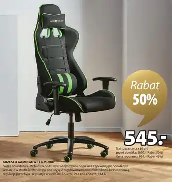JYSK Krzesło gamingowe oferta