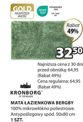 JYSK Mata łazienkowa Kronborg oferta