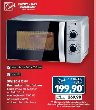 Kaufland Kuchenka mikrofalowa Switch On oferta