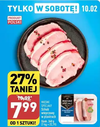 ALDI Schab w plastrach Mięsne Specjały oferta