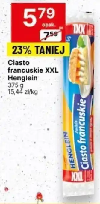 Delikatesy Centrum Ciasto francuskie XXL Henglein 375 g oferta