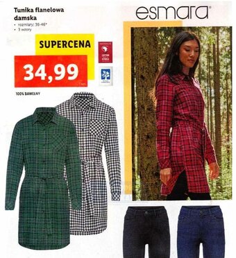 Lidl Tunika flanelowa damska oferta
