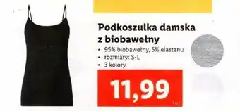 Lidl Podkoszulka damska z biobawełny oferta