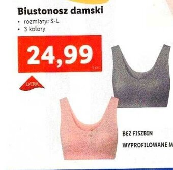 Lidl Biustonosz damski oferta